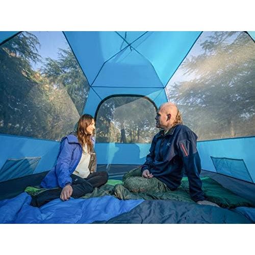  KAZOO Family Camping Tent Large Waterproof Pop Up Tents 3/4 Person Room Cabin Tent Instant Setup with Sun Shade Automatic Aluminum Pole