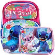 KBNL Disney Lilo and Stitch School Backpack 16 and Lunch Bag Set : Stitch and Angel