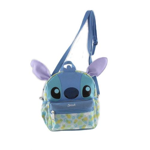  KBNL 2-in-1 3D Lilo and Stitch 8in Cross-body bag/ Mini Backpack-Interchangeable Travel Mini Handbag with Long Shoulder Strap