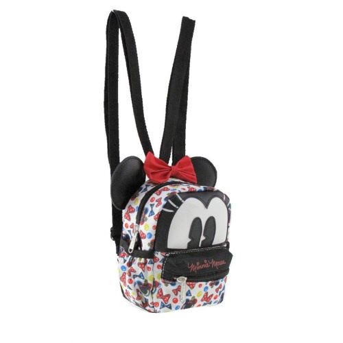  KBNL 2-in-1 Minnie Mouse 3D 6in Cross-body bag/ Mini Backpack - Interchangeable Travel Mini Handbag with Long Shoulder Strap