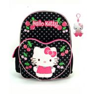 KBNL Hello Kitty 16 Black Cherries Backpack with Matching Clip
