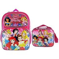 KBNL Disney Princess Deluxe Full Size 16 Inch Backpack with Insulated Lunch Tote