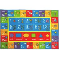 [아마존베스트]Kev & Cooper Playtime Collection ABC, Numbers and Shapes Educational Area Rug - 33 x 47