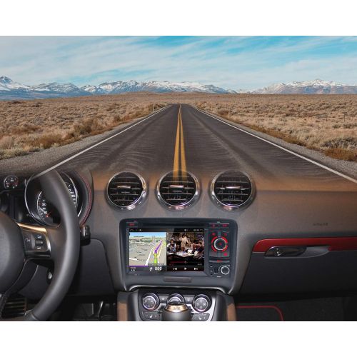  KC Navigation Joyx Android 10.0 Double DIN Car Radio Suitable for Audi TT 2006 2011 GPS Navigation Reversing Camera Canbus Free 2G + 32G 7 Inch Support Dab+ Steering Wheel Control 4G WiFi Carpla