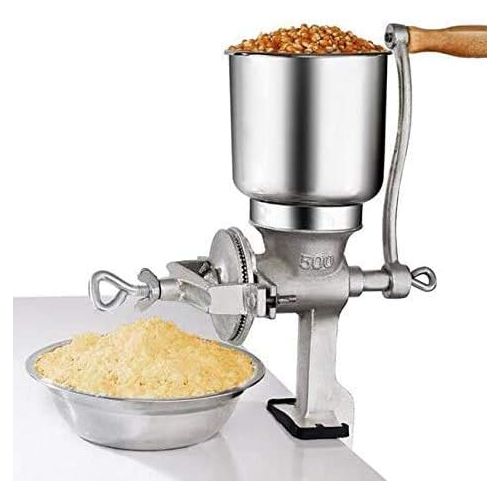  KCHEX Tall Cast Manual Iron Mill Grinder Hand Crank Grains Oats Corn Wheat Coffee Nuts