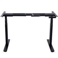 KCHEX>>>Electric Standing Base Stand Up Desk Frame Height Adjustable w/Dual Motor Our Dual Motor Electric Adjustable Height Sit-Stand Desk Frame is Sturdy, Stable, and Eas