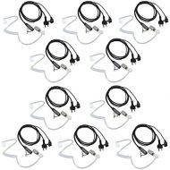 KCTIN Walkie Talkie Earpiece for Midland with Mic Security Headsets for GXT1000VP4 LXT600VP3 GXT1050VP4 GXT1000XB (10 Pack)