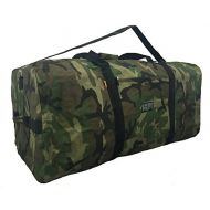 K-Cliffs Heavy Duty Cargo Duffel Large Sport Gear Drum Set Equipment Hardware Travel Bag Rooftop Rack Bag (36 x 17 x 17, Camouflage)