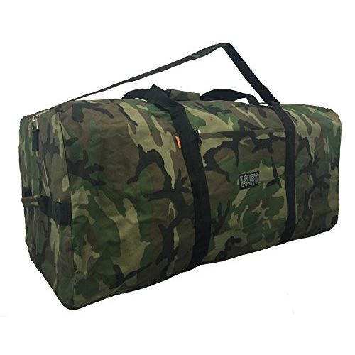  K-Cliffs Heavy Duty Cargo Duffel Large Sport Gear Drum Set Equipment Hardware Travel Bag Rooftop Rack Bag (36 x 17 x 17, Camouflage)