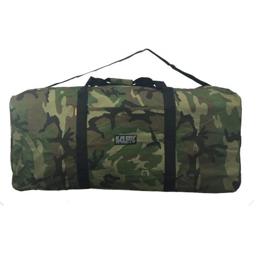  K-Cliffs Heavy Duty Cargo Duffel Large Sport Gear Drum Set Equipment Hardware Travel Bag Rooftop Rack Bag (36 x 17 x 17, Camouflage)