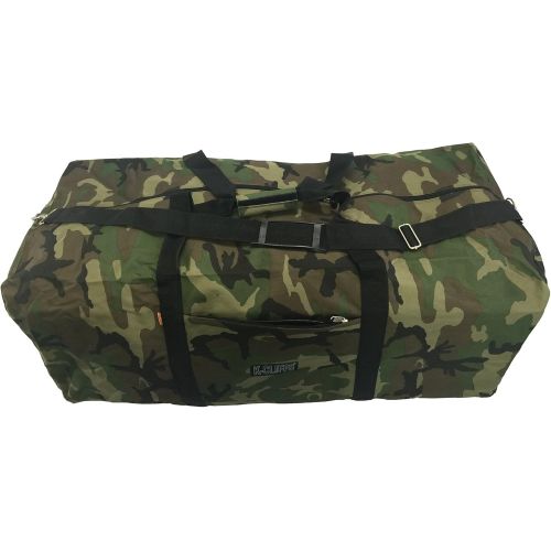  K-Cliffs Heavy Duty Cargo Duffel Large Sport Gear Drum Set Equipment Hardware Travel Bag Rooftop Rack Bag (36 x 17 x 17, Camouflage)