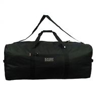 K-Cliffs Heavy Duty Cargo Duffel Large Sport Gear Drum Set Equipment Hardware Travel Bag Rooftop Rack Bag (24 x 12 x 12, Black)