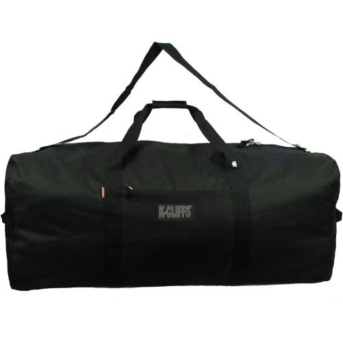  K-Cliffs Heavy Duty Cargo Duffel Large Sport Gear Drum Set Equipment Hardware Travel Bag Rooftop Rack Bag (24 x 12 x 12, Black)
