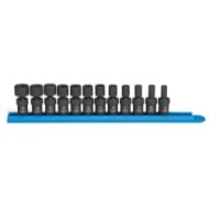GearWrench 84905 12-Piece Metric 14 in. Drive 6 Point Universal Impact Socket Set