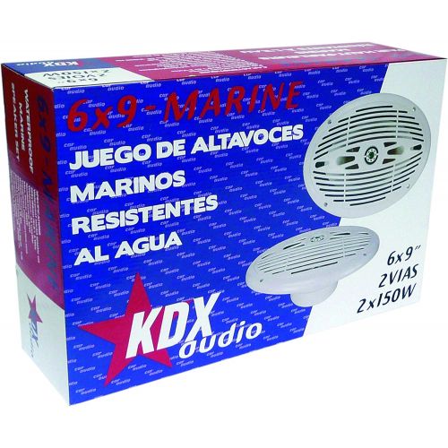  [아마존베스트]-Service-Informationen KDX Audio 6x 9SPEAKER SET FOR BOAT, white