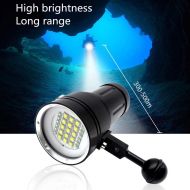 KEANTY 12000LM LED Diving Light Underwater Video 15 XML2+6 Red+6 UV LED Photography Flashlight Lamp IPX8 Waterproof Torch Lamp