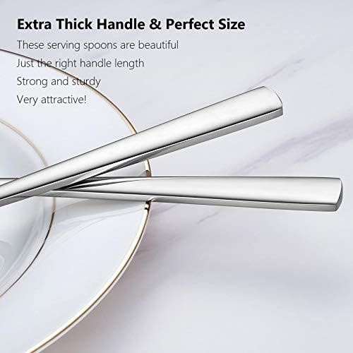  [아마존베스트]KEAWELL Premium Serving Spoon Set, 18/10 Stainless Steel Large Serving Spoon Tabletop Flatware Serving Utensil Buffet Banquet Serving Tablespoons(pack in 2), Mirror-Polished, Buffe