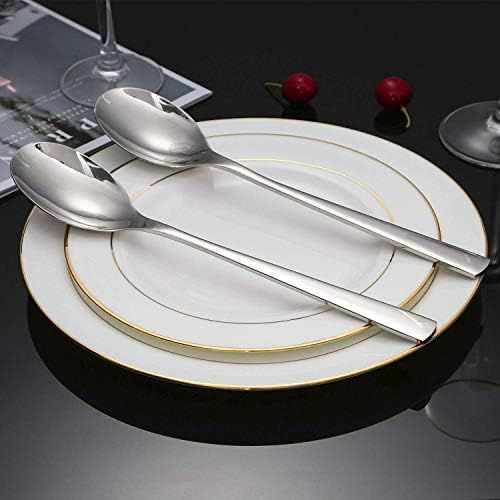  [아마존베스트]KEAWELL Premium Serving Spoon Set, 18/10 Stainless Steel Large Serving Spoon Tabletop Flatware Serving Utensil Buffet Banquet Serving Tablespoons(pack in 2), Mirror-Polished, Buffe
