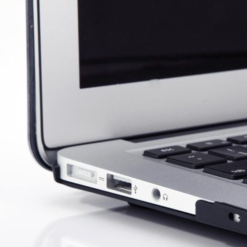  [아마존베스트]KECC Laptop Case for MacBook Air 13 Retina (2020/2019/2018, Touch ID) Italian Leather Hard Shell Cover A2337 M1 A2179 A1932 (Navy Blue Leather)