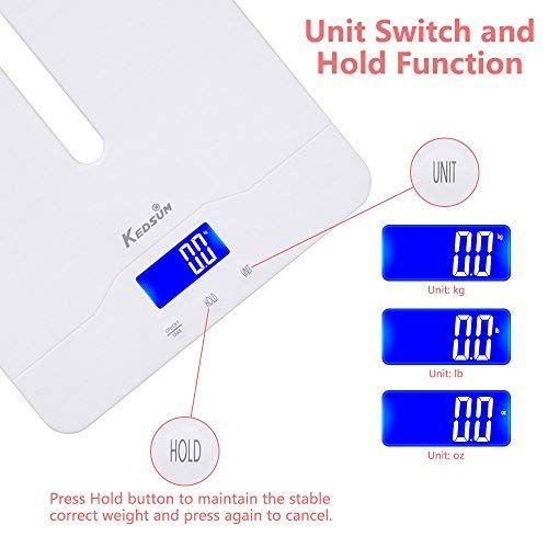  KEDSUM 2-in-1 Digital Baby Scale,Multi-Function Pet Scale, with Weight(Max:220lb) and Height Track...