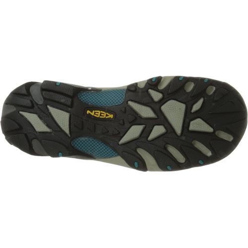  KEEN Womens Targhee II MID WP-W, Gargoyle/Caribbean Sea, 7 B-Medium