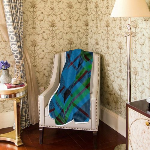  KEEPDIY Notre Dame Tartan Blanket-Warm,Lightweight,Soft,Pet-Friendly,Throw for Home Bed,Sofa &Dorm 60 x 50 Inch