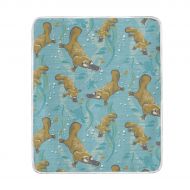 KEEPDIY Playful Platypus Blanket-Warm,Lightweight,Soft,Pet-Friendly,Throw for Home Bed,Sofa &Dorm 60 x 50 Inch
