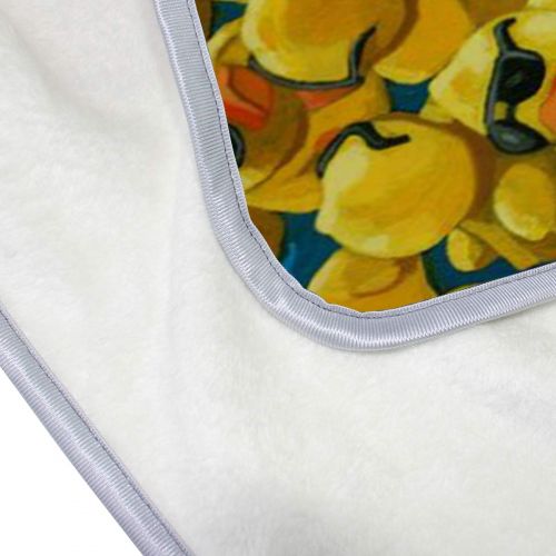  KEEPDIY Rubber Duck Painting Blanket-Warm,Lightweight,Soft,Pet-Friendly,Throw for Home Bed,Sofa &Dorm 60 x 50 Inch