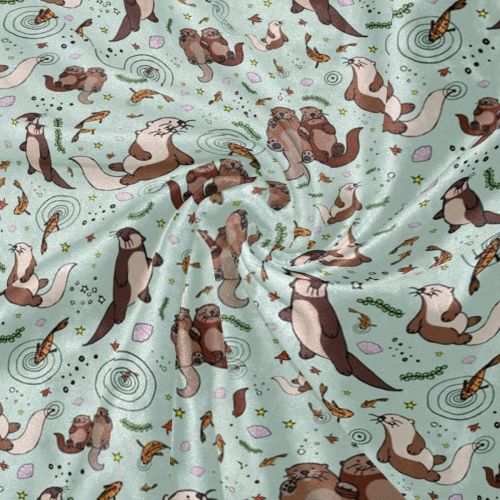 KEEPDIY Happy Sea Otter Printed Blanket-Warm,Lightweight,Soft,Pet-Friendly,Throw for Home Bed,Sofa &Dorm 60 x 50 Inch