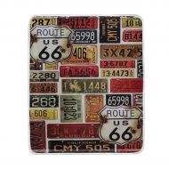 KEEPDIY Route 66 Blanket-Warm,Lightweight,Soft,Pet-Friendly,Throw for Home Bed,Sofa &Dorm 60 x 50 Inch
