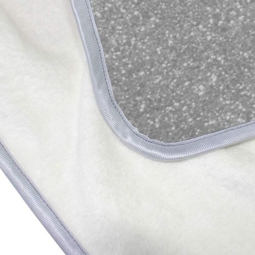  KEEPDIY Faux Sparkly Silver Glitter Printed Blanket-Warm,Lightweight,Soft,Pet-Friendly,Throw for Home Bed,Sofa &Dorm 60 x 50 Inch