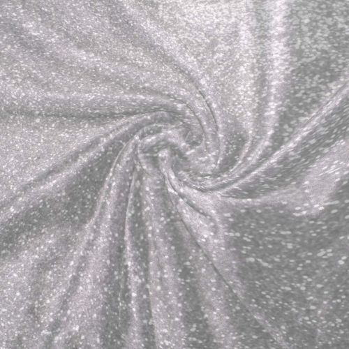  KEEPDIY Faux Sparkly Silver Glitter Printed Blanket-Warm,Lightweight,Soft,Pet-Friendly,Throw for Home Bed,Sofa &Dorm 60 x 50 Inch