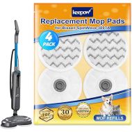 KEEPOW Spinwave Mop Pads Compatible with Bissell SpinWave SmartSteam Scrubbing Steam Mop 3897A 3712C 3712W, Rotating Mop Replacement Pads (4 Pack)