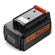 KEEPTOP Upgraded 3000mAh 40 Volt MAX Replacement Battery for Black and Decker 40V Battery LBX2040 LBXR36 LSW36 LBXR2036 LBX2 LST540 LCS1240 LBX1540 Compatible with Black Decker 40-Volt Lit