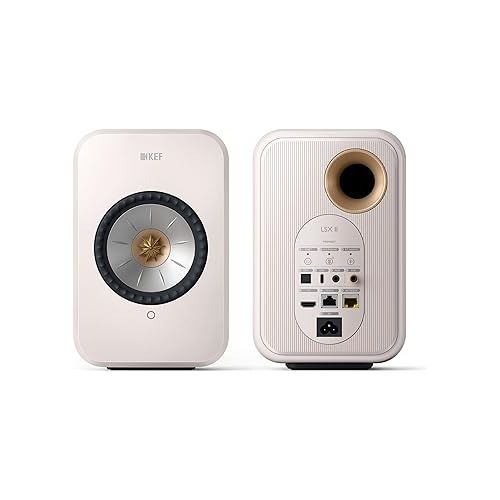  KEF LSX II Wireless HiFi Speaker System (Mineral White)