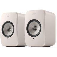 KEF LSX II LT Wireless HiFi Speakers (Stone White, Pair)