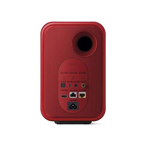  KEF LSX II Wireless HiFi Speaker System (Lava Red)