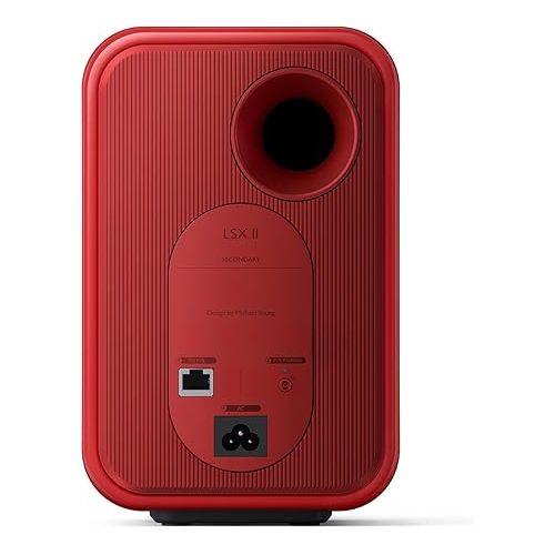  KEF LSX II Wireless HiFi Speaker System (Lava Red)