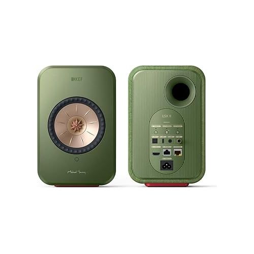  KEF LSX II Wireless HiFi Speaker System (Olive Green)