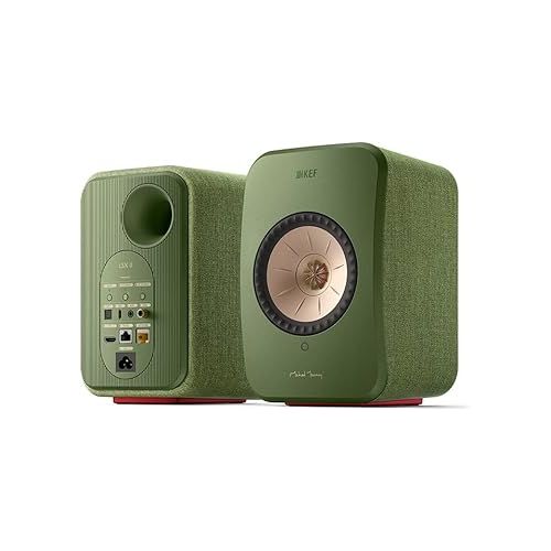  KEF LSX II Wireless HiFi Speaker System (Olive Green)