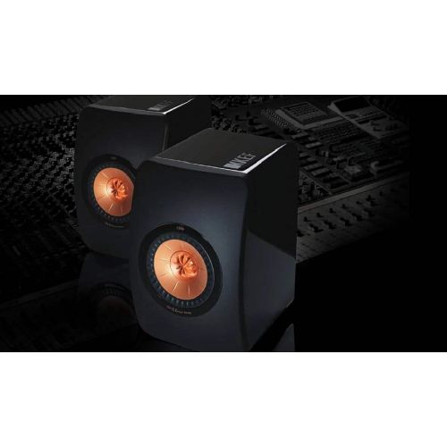  [아마존베스트]KEF LS50 Mini Monitor - High Gloss Piano Black (Pair)