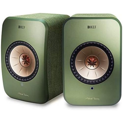  KEF LSX Wireless Music System (Green, Pair))