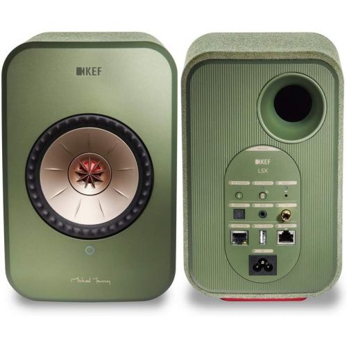  KEF LSX Wireless Music System (Green, Pair))