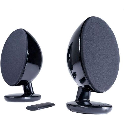  KEF EGG Versatile Desktop Speaker System - Gloss Black (Pair)