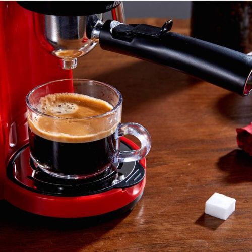  KELUNIS Fully Automatic Espresso Machine, Built-in Milk Frother 5Bar Pump System Coffee Makers with Glass Cup Suitable for 4-5 People