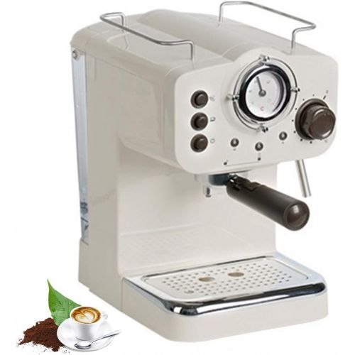  KELUNIS 15Bar Semiautomatic Coffee Machine Maker, Retro Style Italian Steam Type Milk Foam 2 in 1 Handles Easy to Use Espresso Machine