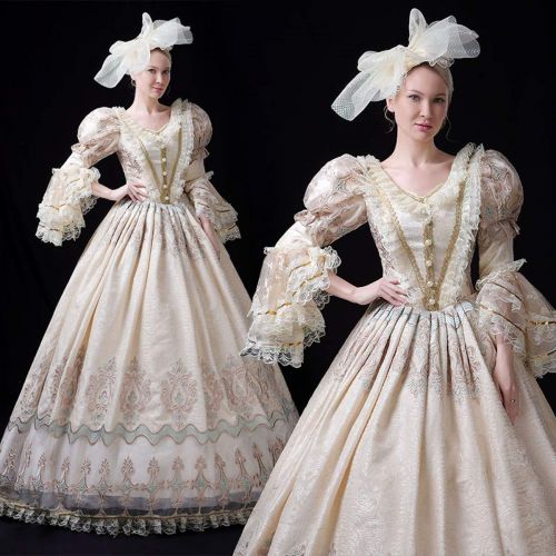  KEMAO High-end Court Rococo Baroque Marie Antoinette Ball Dresses 18th Century Renaissance Historical Period Dress Gown for Women