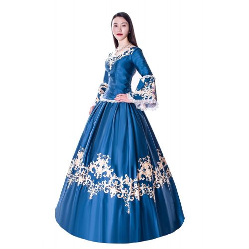  KEMAO Womens Dress Outfits Party Costume HighEnd Court Rococo Baroque Marie Antoinette Ball Dresses 18Th Century Renaissance
