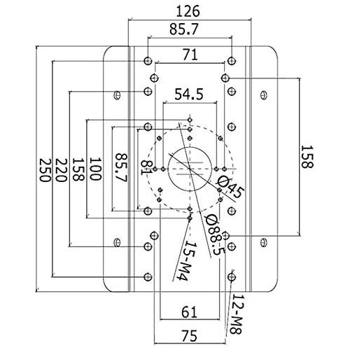  KENUCO cm DS-1276ZJ Universal Corner Bracket for Most Hikvision Wall Mounts and Cameras - 10 Pack