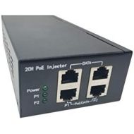 KENUCO Kenuco POE-M922-60W 2 Ports Gigabit PoE (Power Over Ethernet) Injector Adapter 53 Volt 60 Watt